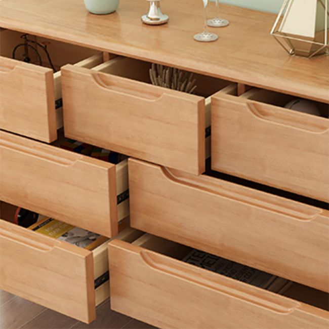 Modern Storage Chest Dresser Solid Wood Dresser with 5/6/7 Drawers