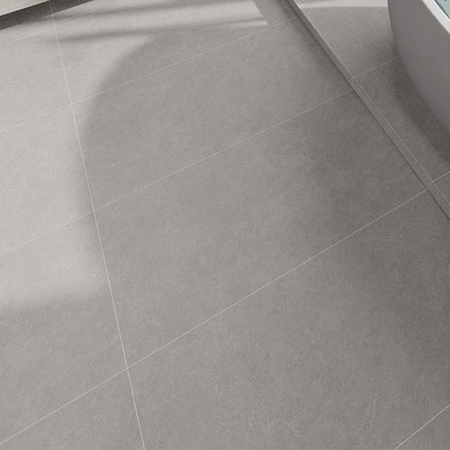 Floor Tile Straight Edge Pure Color Square Singular Floor Tile for Living Room