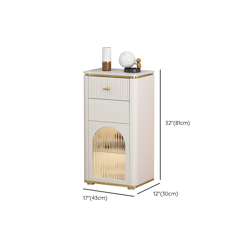 11.7 Inch Width Storage Chest Classic Glam Dresser with 1/2/3 Drawers