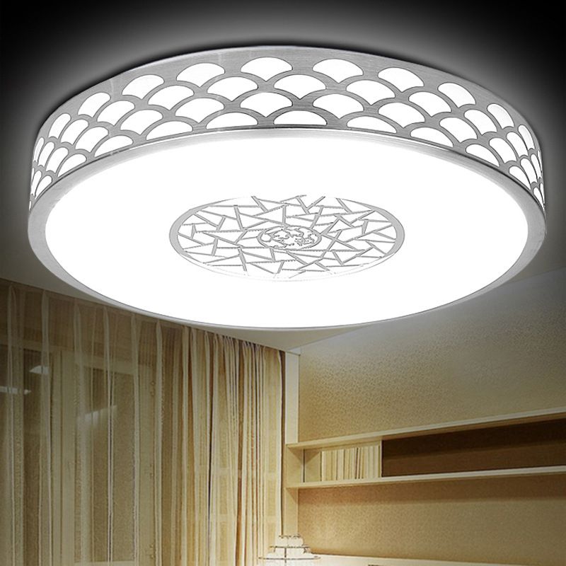 Round Flush Mount Light Acrylic Modern Simplicity Flush Mount Spotlight for Living Room