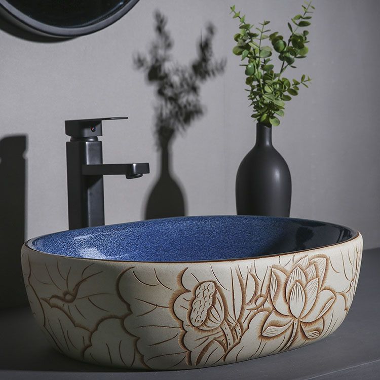 Porcelain Trough Bathroom Sink Modern Circular Trough Bathroom Sink