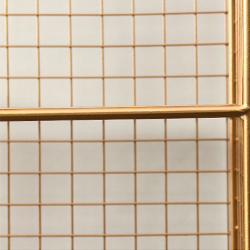 Light Luxury Metal Bookshelf Closed Back Shelf Bookcase with Legs