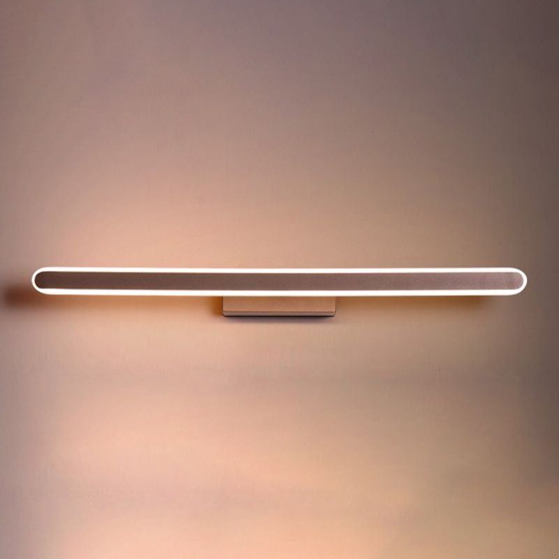 Luce da parete a forma lineare in stile moderno in metallo 1 luci lampada con doccia per doccia