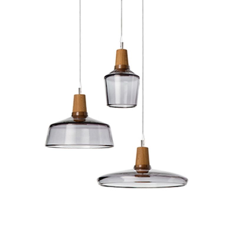 Iluminación colgante de tazón luces de techo industrial vaso 1 luces colgantes de luz