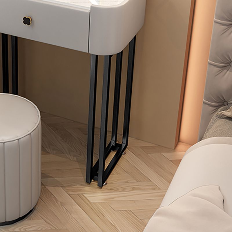 Modern Makeup Vanity Desk with 3 Drawers in Solid Wood Frame