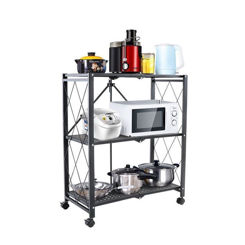 Modern Style Metal Bookshelf Open Etagere Shelf Home Bookcase