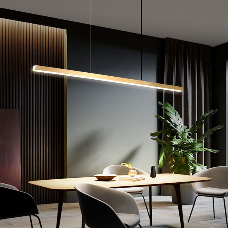 Zeitgenössische Küchenheize helle lineare hängende Deckenleuchte 1 Licht 1 Licht