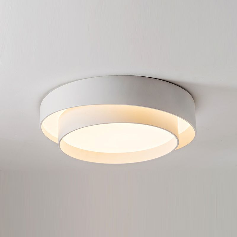 Metal Round Flush Mount Ceiling Light Nordic LED Flush Mount Lighting for Bedroom