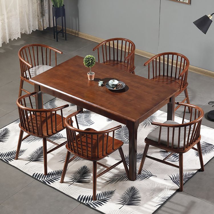 Silla de comedor de madera de estilo escandinavo, sillón con respaldo Windsor