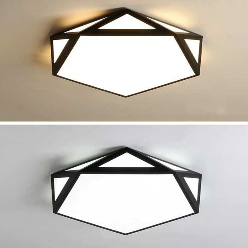 Luz de techo de montaje geométrico creativo Lámpara de macaron de colores para la habitación de Kid