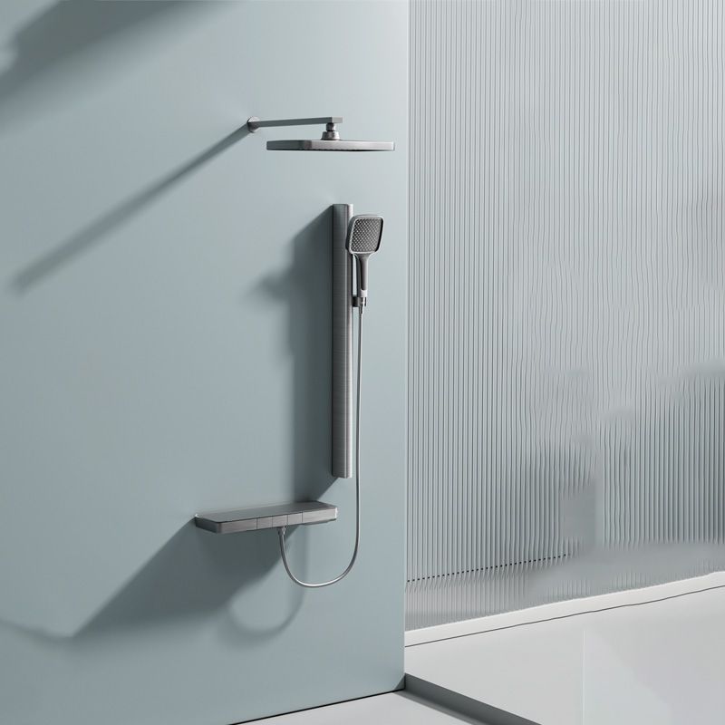 Contemporary Shower Set Handheld Shower Head Wall Mounted Shower System