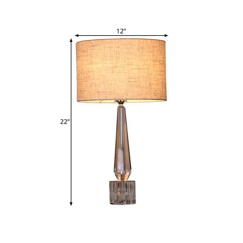 1 lampe de table de nuit ombragée de tête
