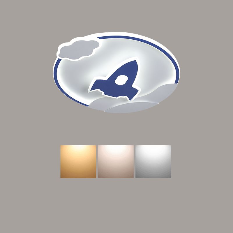 Kids Flush Mount Light Metal LED Ceiling Mount Light Fixture for Children's Room