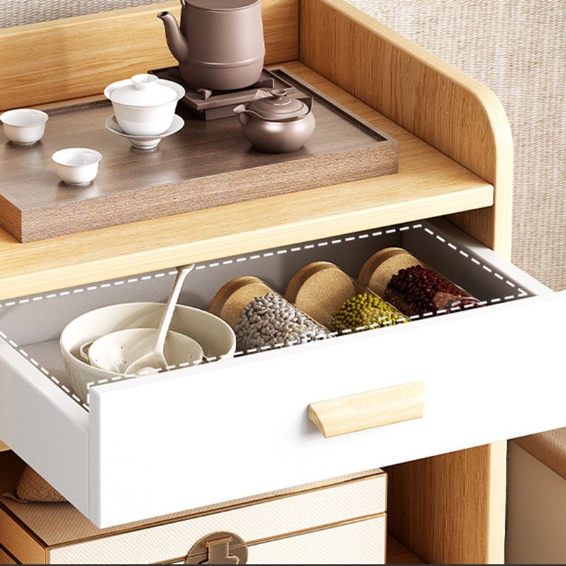 31.49"/33.4" Tall 1-door Wooden Nightstand Night Stand with Shelf