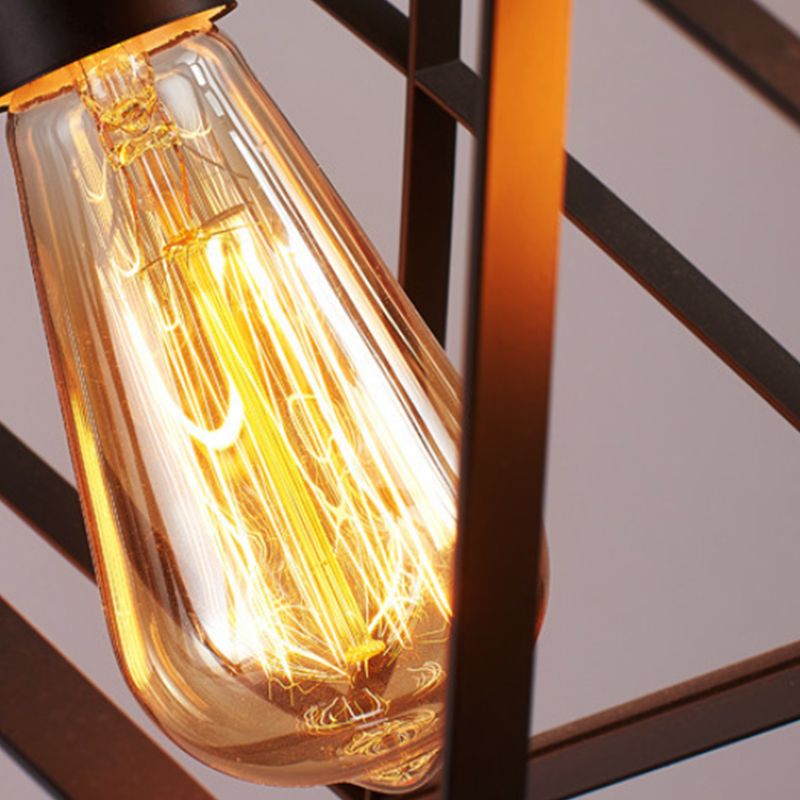 Industrial Island Light Black Pendant Lighting Fixture for Dining Room