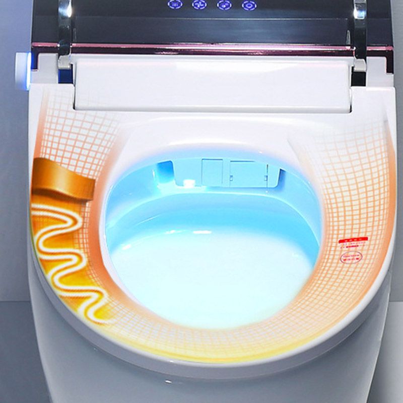 Modern All-In-One Toilet Bowl Skirted Toilet with Seat for Bathroom