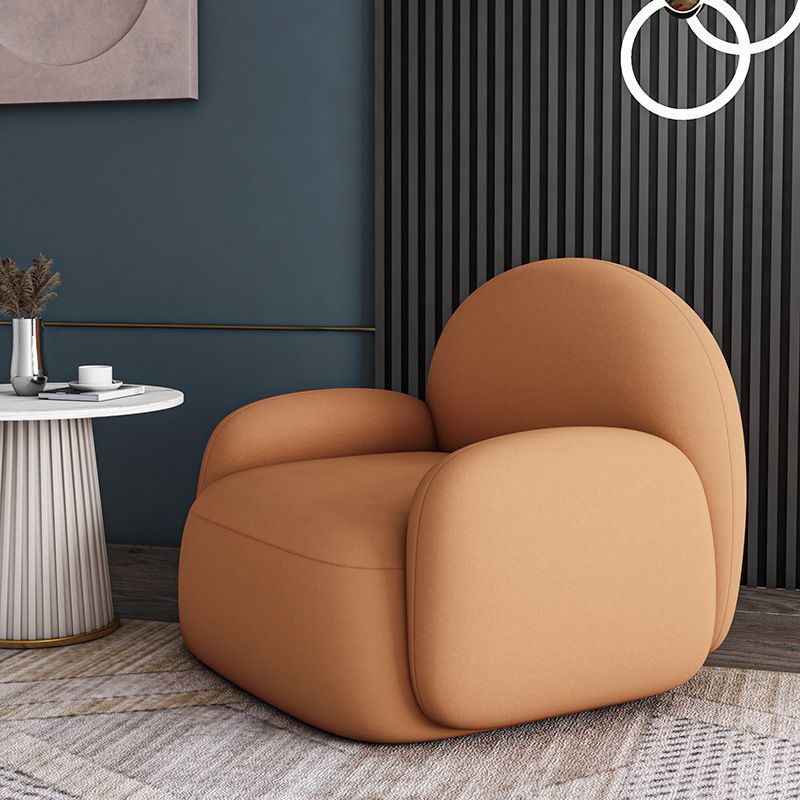 31.50" Wide Scandinavian Style Single Sofa Chair Round Arm Chair