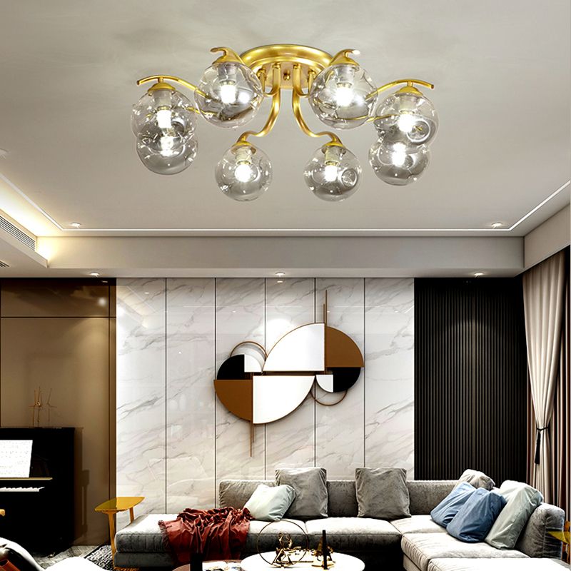 Dekorative Unterputzleuchte aus Glas für das Wohnzimmer