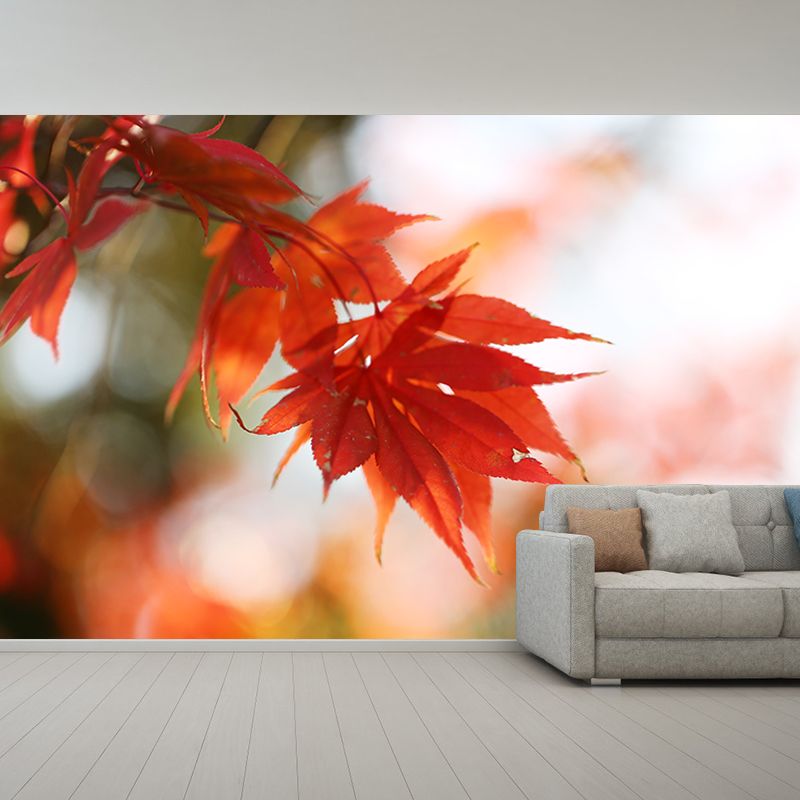 Autumn Leaves Mural Decal Waterproofing Wall Decor for Sitting Room Bedroom