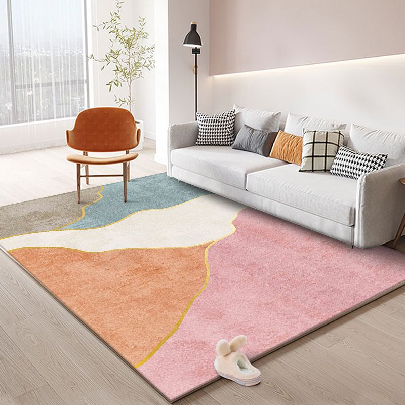 Alfombra de color de contraste púrpura alfombra moderna alfombra moderna para sala de estar