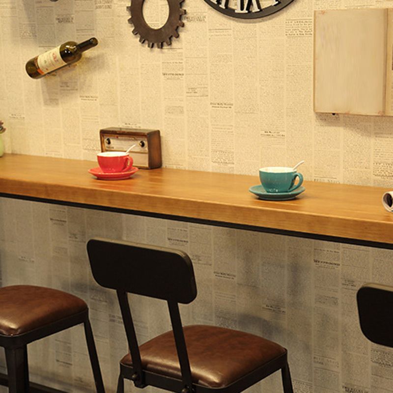 Industrial Rectangle Bistro Bar Desk Coffee Shop Trestle Bistro Bar Table