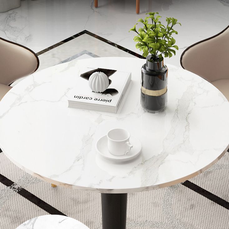 1/2/4/5 Pcs Metal Glam Dining Room Set with Round Table and Arm Chairs Dinette Set