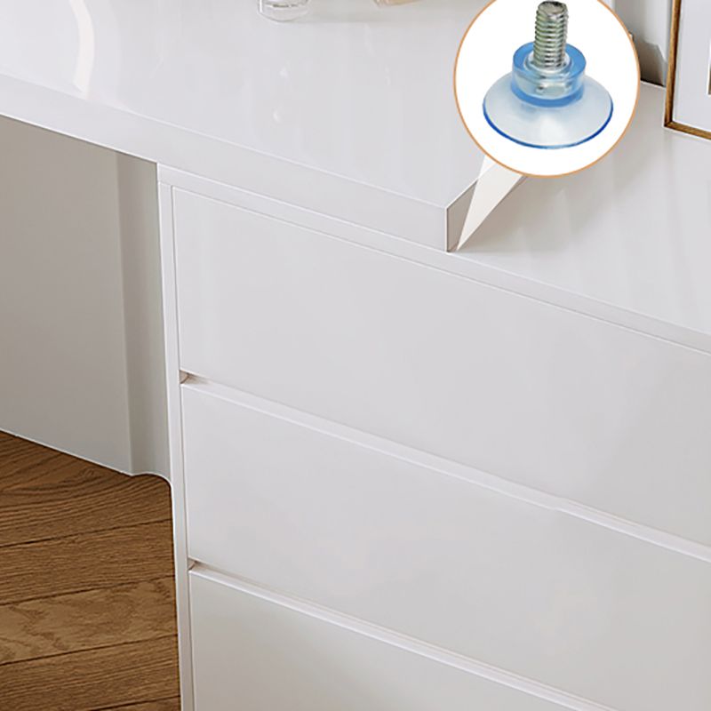 15" Wide Scandinavian Vanity Table Wooden White Make-up Vanity