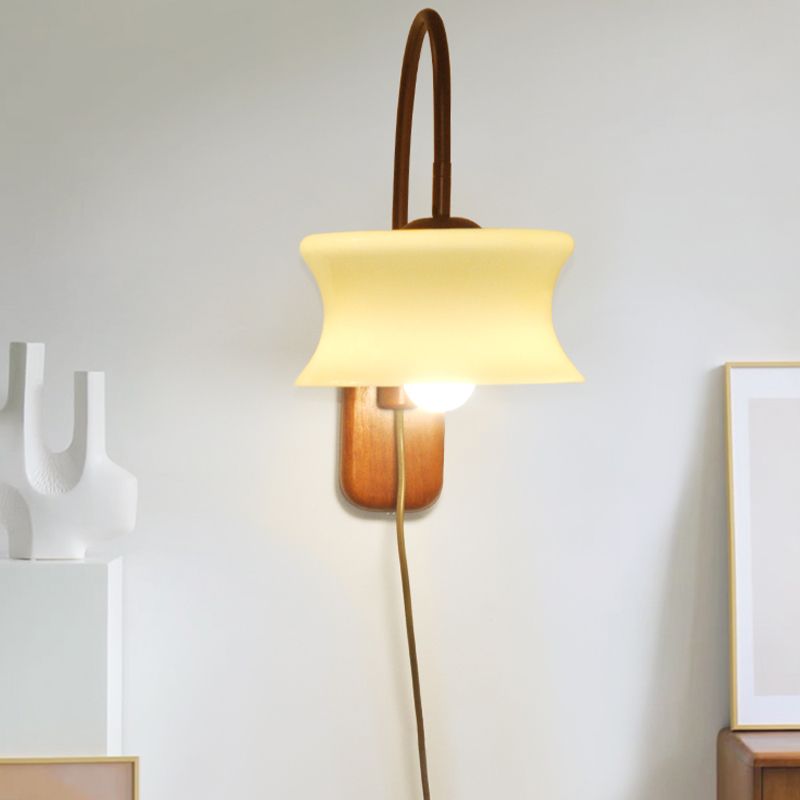 Modern Sconce Light Fixture Glass Shade Wall Light Sconce for Bedroom