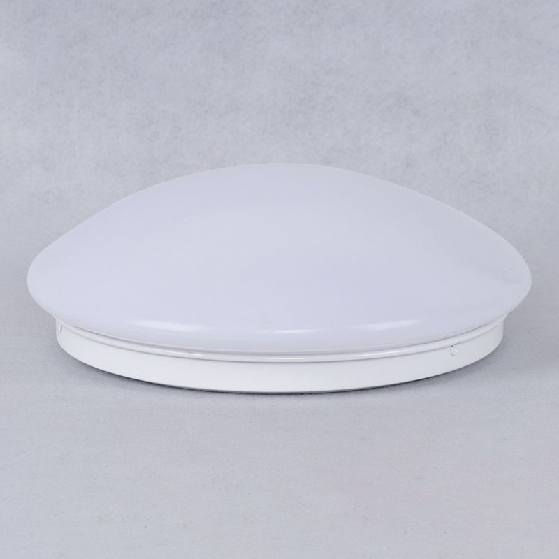 Simplicity Dome Flush Deckenleuchte, Acryl-Foyer-LED-Unterputzbeleuchtung in Weiß