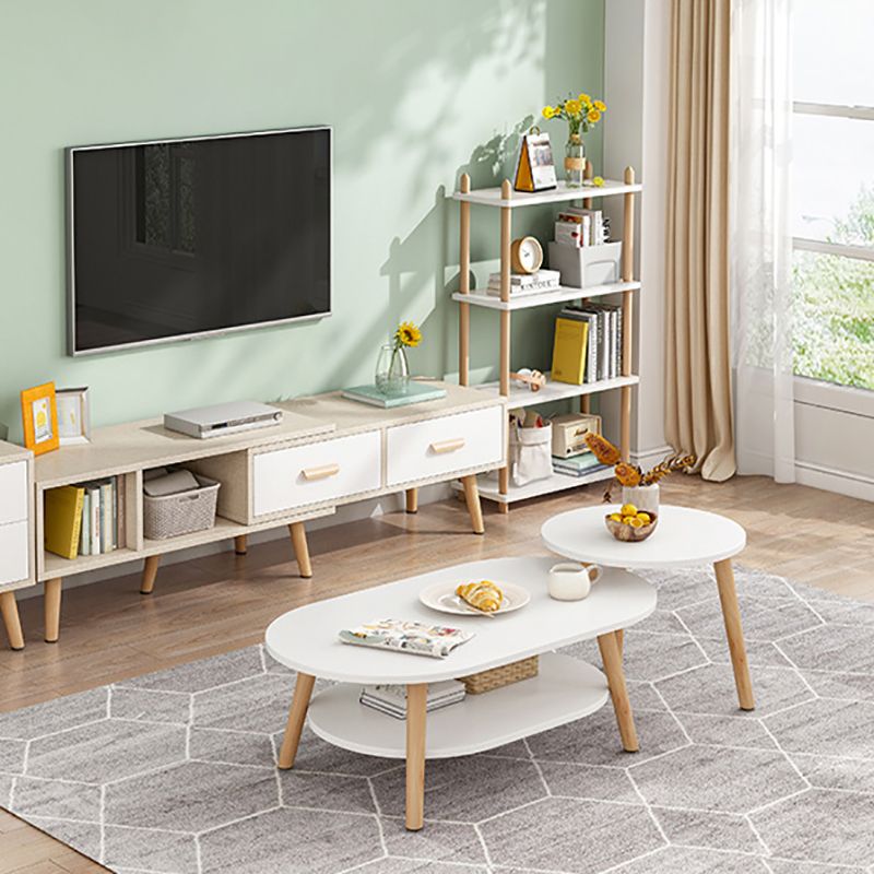 Modern Coffee or End Table Artificial Wood Coffee Table with 4 Legs