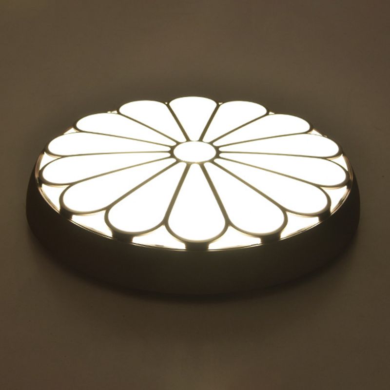 Bloemen metalen ronde inbouw plafondlamp moderne stijl LED inbouwverlichting voor slaapkamer