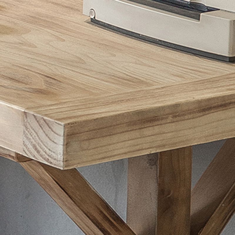 Distressed Pine Wood Dining Set 1/2 Pieces Industrial Dinette Set for Home