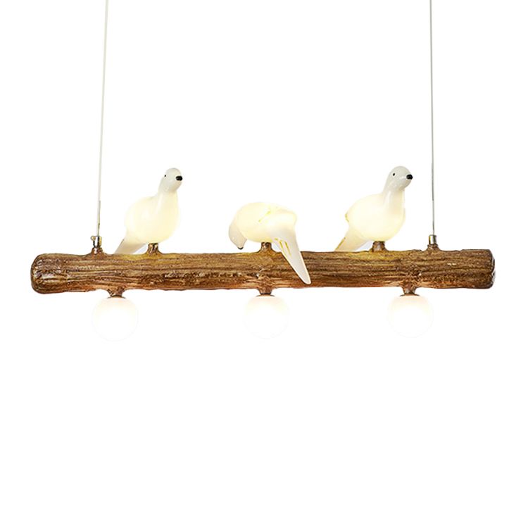 Modern Hanging Island Light Creative Glass Hanging Lighting Fixture for Dining Room