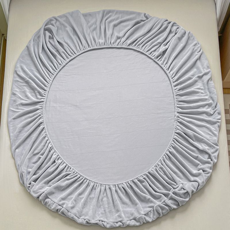 Solid Fitted Sheet Super Soft Standard Pillowcase for Bedroom