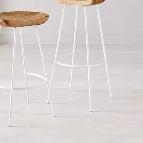Solid Wood Modern Counter & Bar Stools Matte Finish Indoor Stools