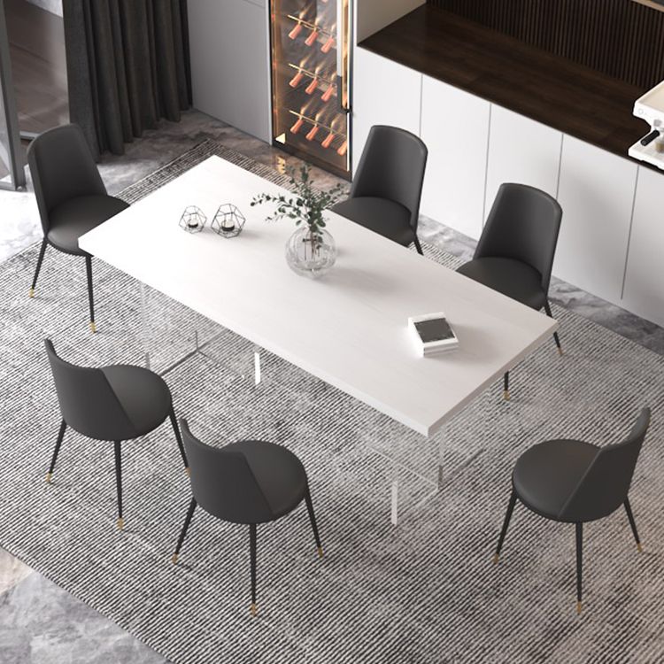 Modern Style Dining Table Rectangle Solid Wood Dining Table for Kitchen