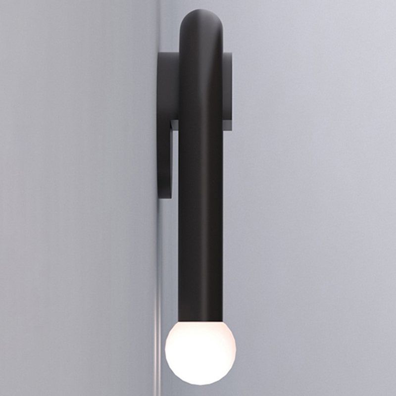 Modernism 2-Light Black Wall Mounted Sconce Metal Wall Light for Bedroom