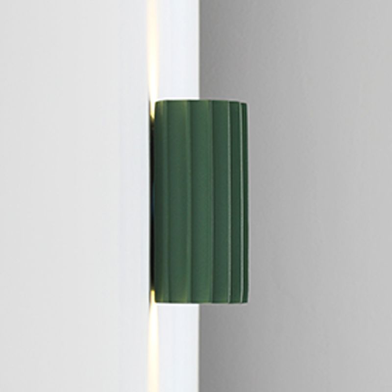 Half-Cylinder Wall Sconce Lighting Modern Style Metal 2 Lights Wall Washer Sconce