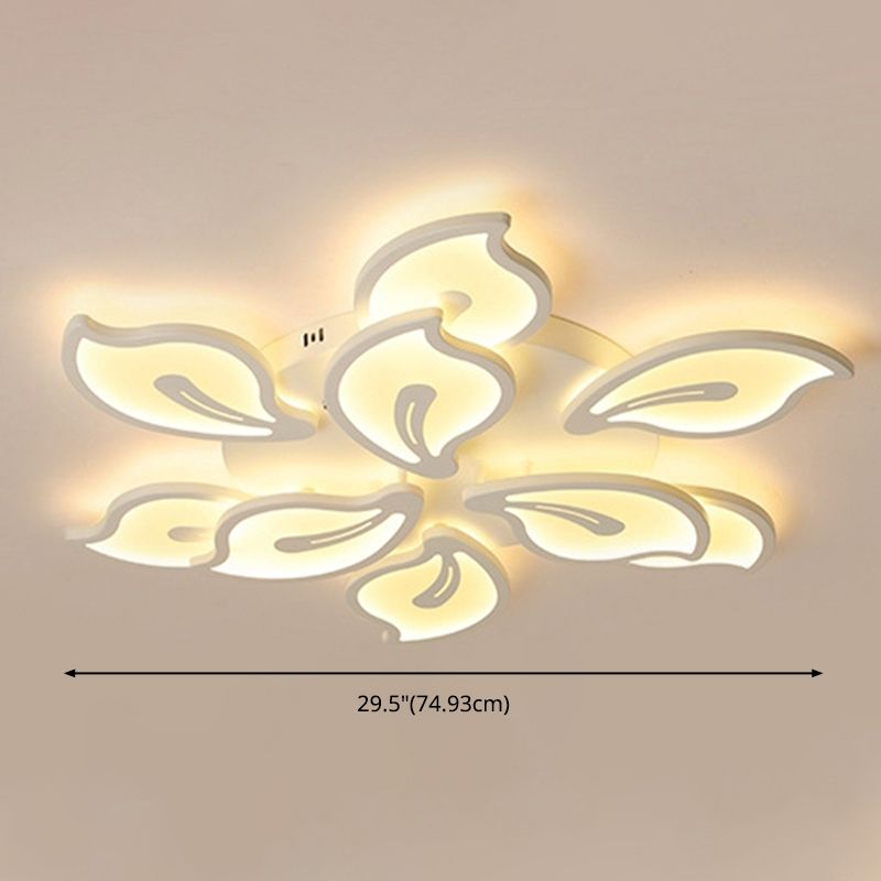 Le plafonnier semi-encastré moderne a mené des lumières menées au plafond semi-encastrées acryliques multi-têtes