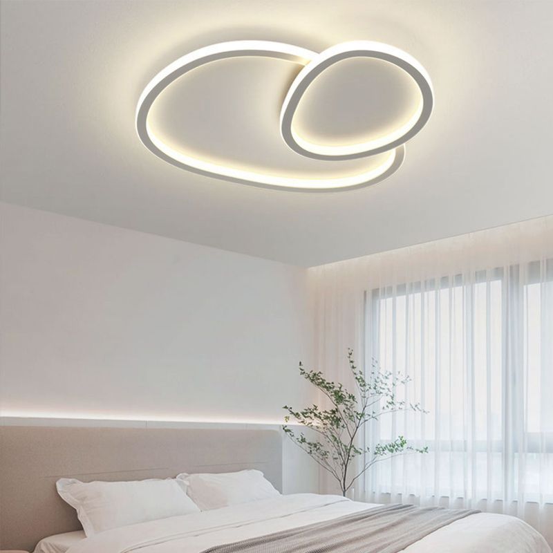 Modern Flush Mount Ceiling Fixture Metal Flush Ceiling Light for Living Room