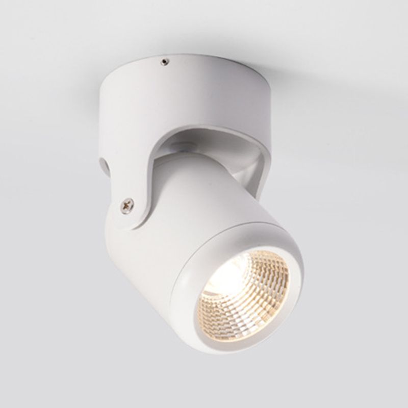 Lampe de plafond LED de simplicité moderne, cylindrique en aluminium pour vestiaire