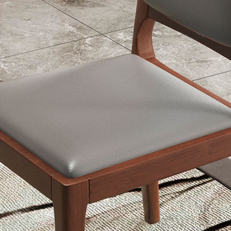 Modern Dining Chair 19'' Wide Open Side Chair with 4 Wood Legs for Home Use