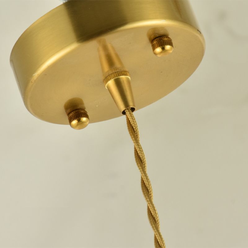 Industrial Glass Hanging Light Household Geometric Pendent Lighting for Living Room