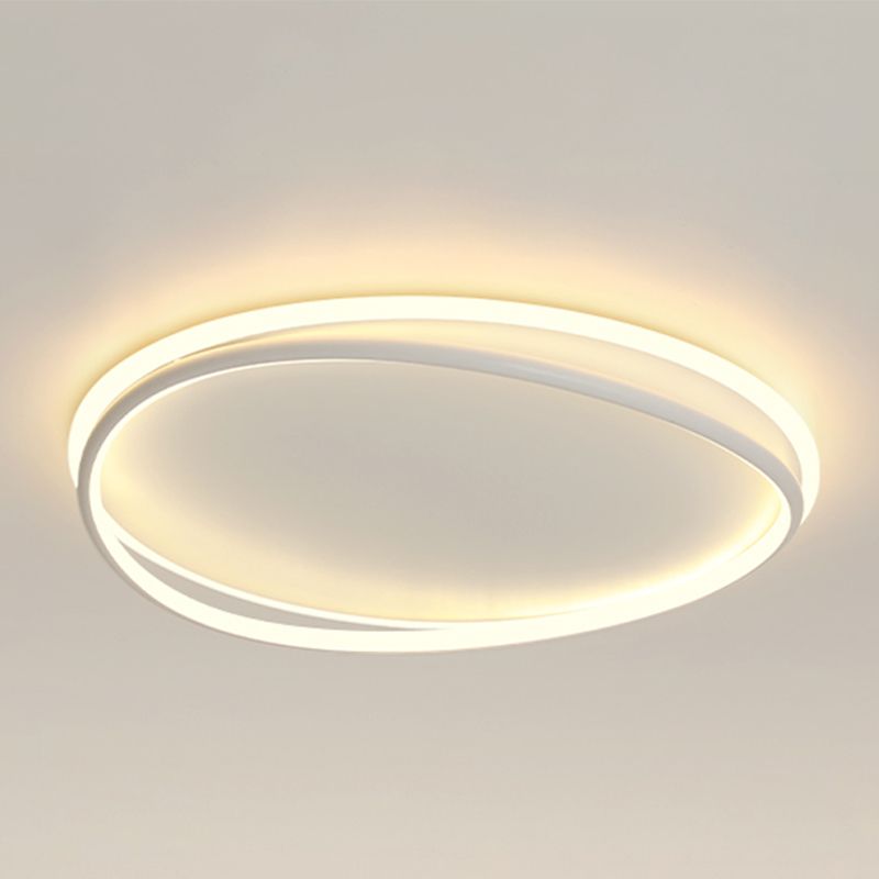 Plafonnier linéaire LED en acrylique, montage encastré en fer forgé de Style concis moderne