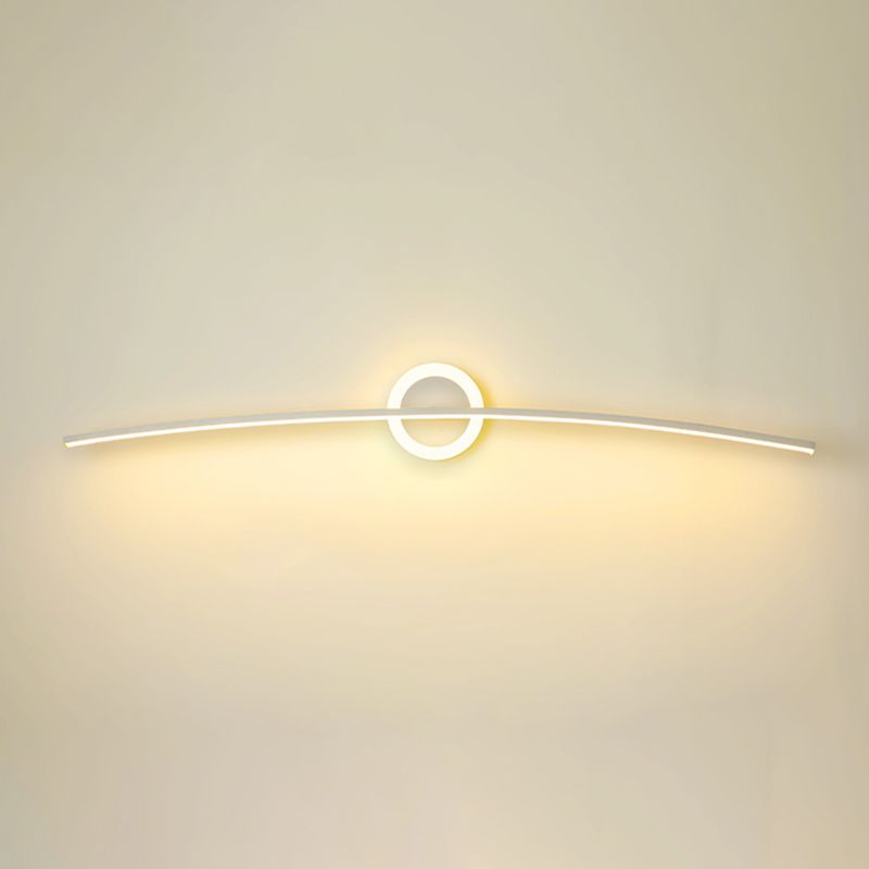 Lampe de forme de ligne lampe murale métallique simple LED LED MUR MUR LEIL