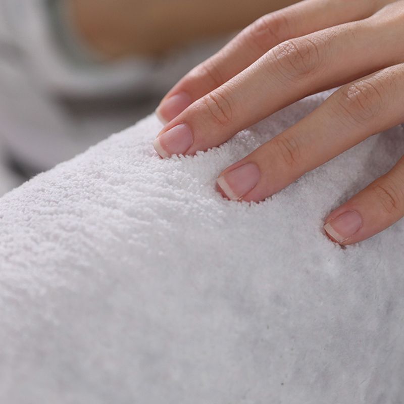 Fancy White Area Carpet Stripe Pattern Modern Area Rug Polyester Non-Slip Backing Rug for Home Decor