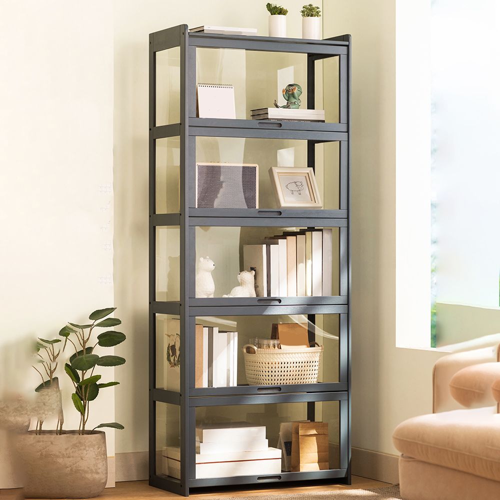 27.6" W Rectangle Accent Cabinet, Contemporary Chest in Natural/Gray