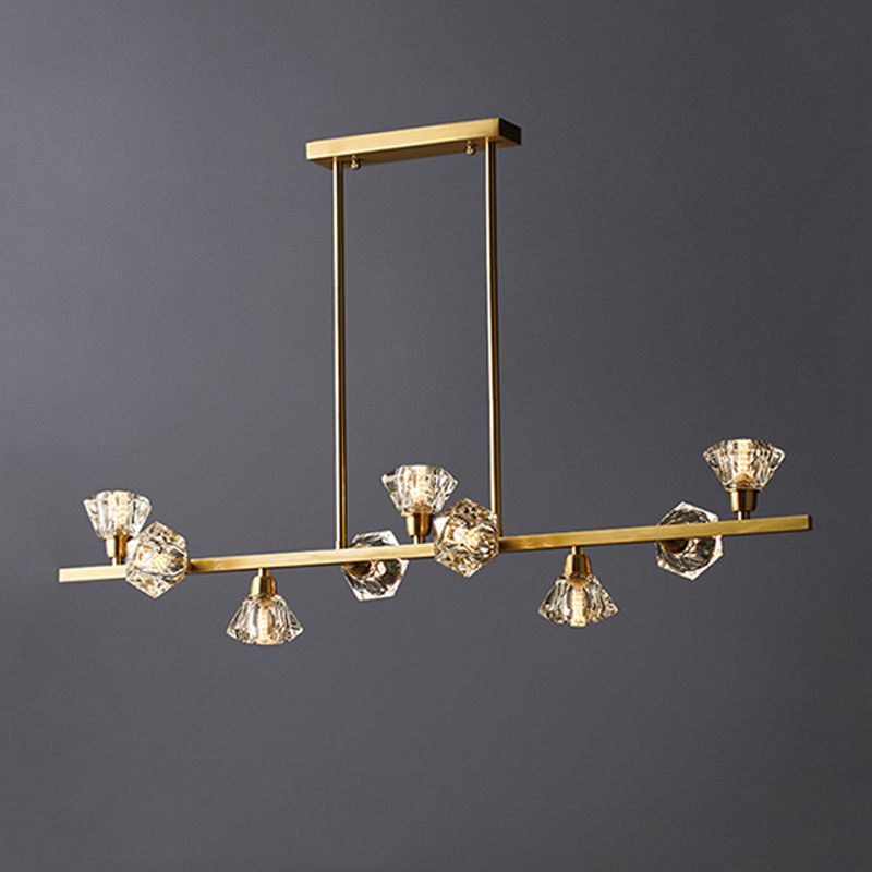 Modern Style Island Light Crystal Hanging Light for Dining Room