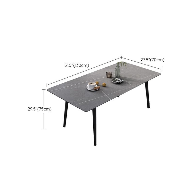 Medieval Modern Stone Dining Table 4 Legs Dining Table for Kitchen