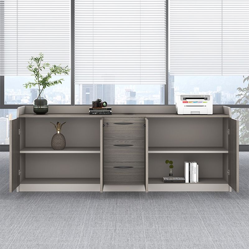 Medieval Modern Cabinet Steel Wooden Frame Storage File Cabinet